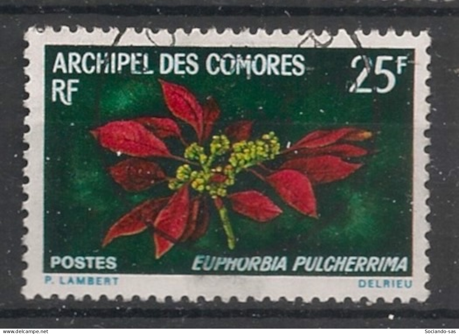 COMORES - 1970 - N°YT. 56 - Fleurs - Oblitéré / Used - Gebraucht