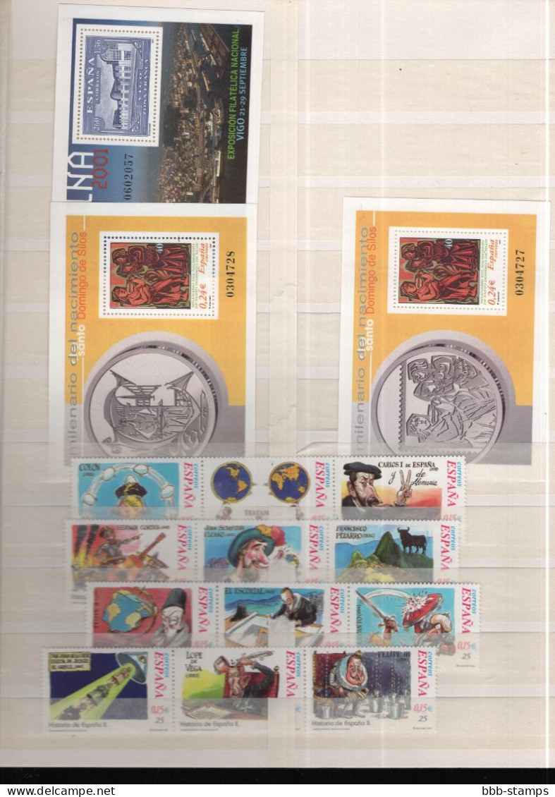 Spanien Year Cpl As Shown Mnh/**  2001 - Full Years