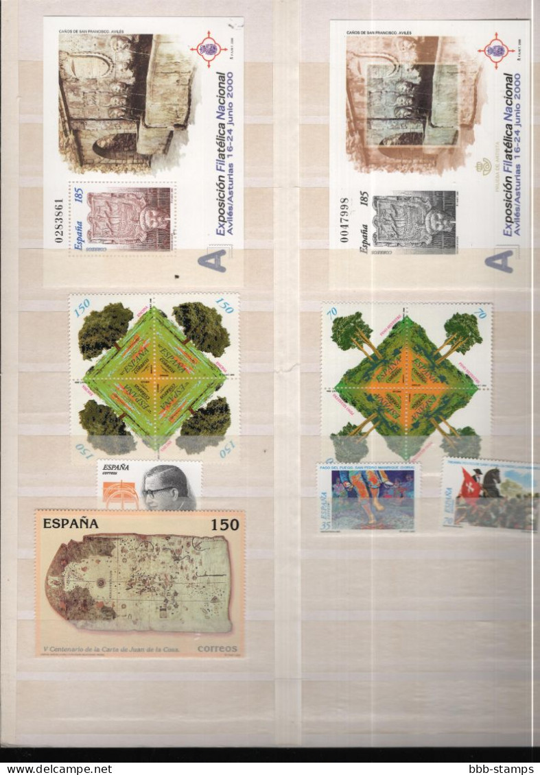 Spanien Year Cpl As Shown Mnh/**  2000 (sheets 77/83 Missin) - Volledige Jaargang