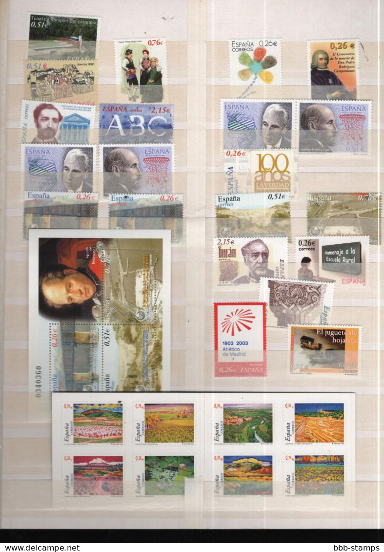 Spanien Year Cpl As Shown Mnh/**  2003 - Full Years