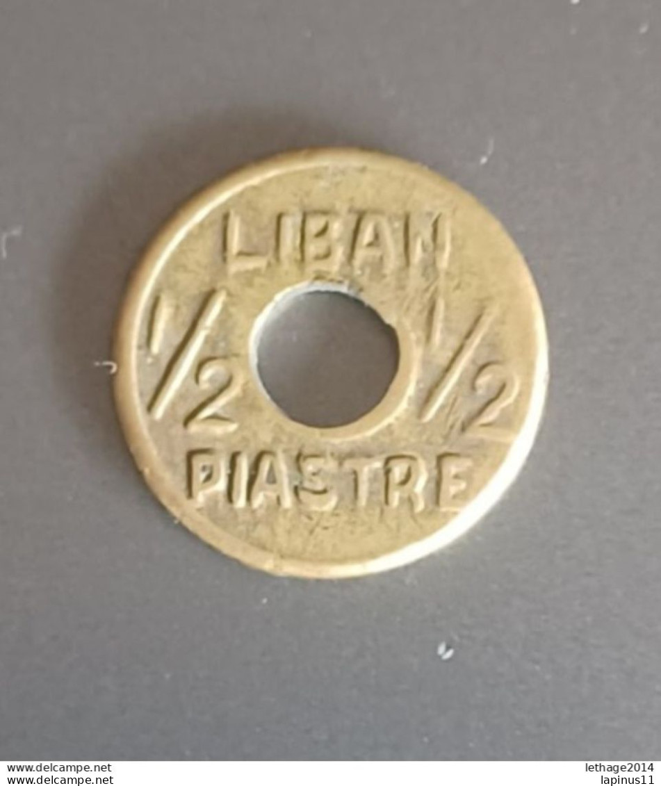LIBAN LEBANON COIN 1/2 PIASTRES 1941 - Lebanon