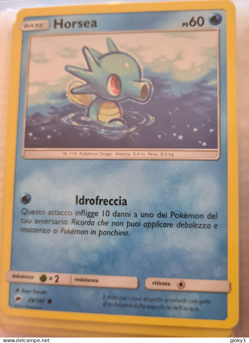 CARTA POKEMON HORSEA PS 60 - Other & Unclassified