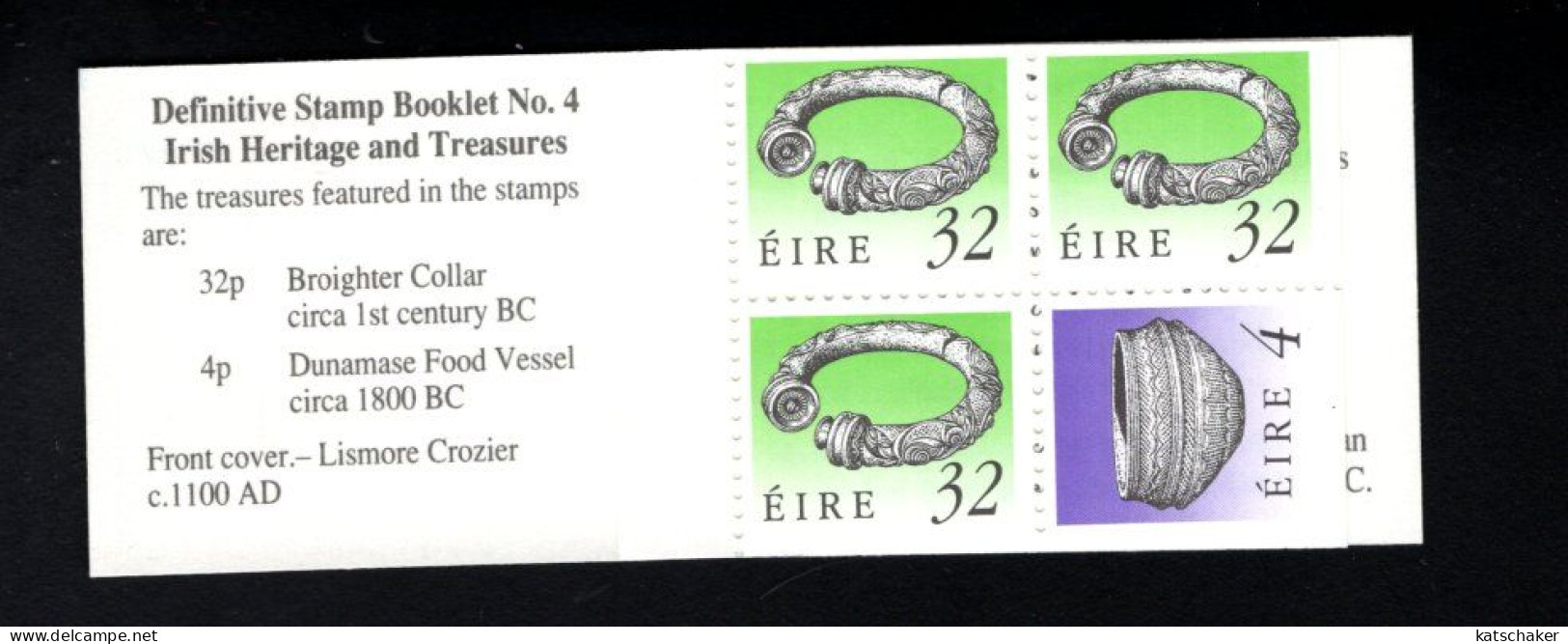 1997055329 1990  SCOTT 781C  (XX) POSTFRIS  MINT NEVER HINGED - ART TREASURES OF IRELAND BOOKLET 4 - Ungebraucht