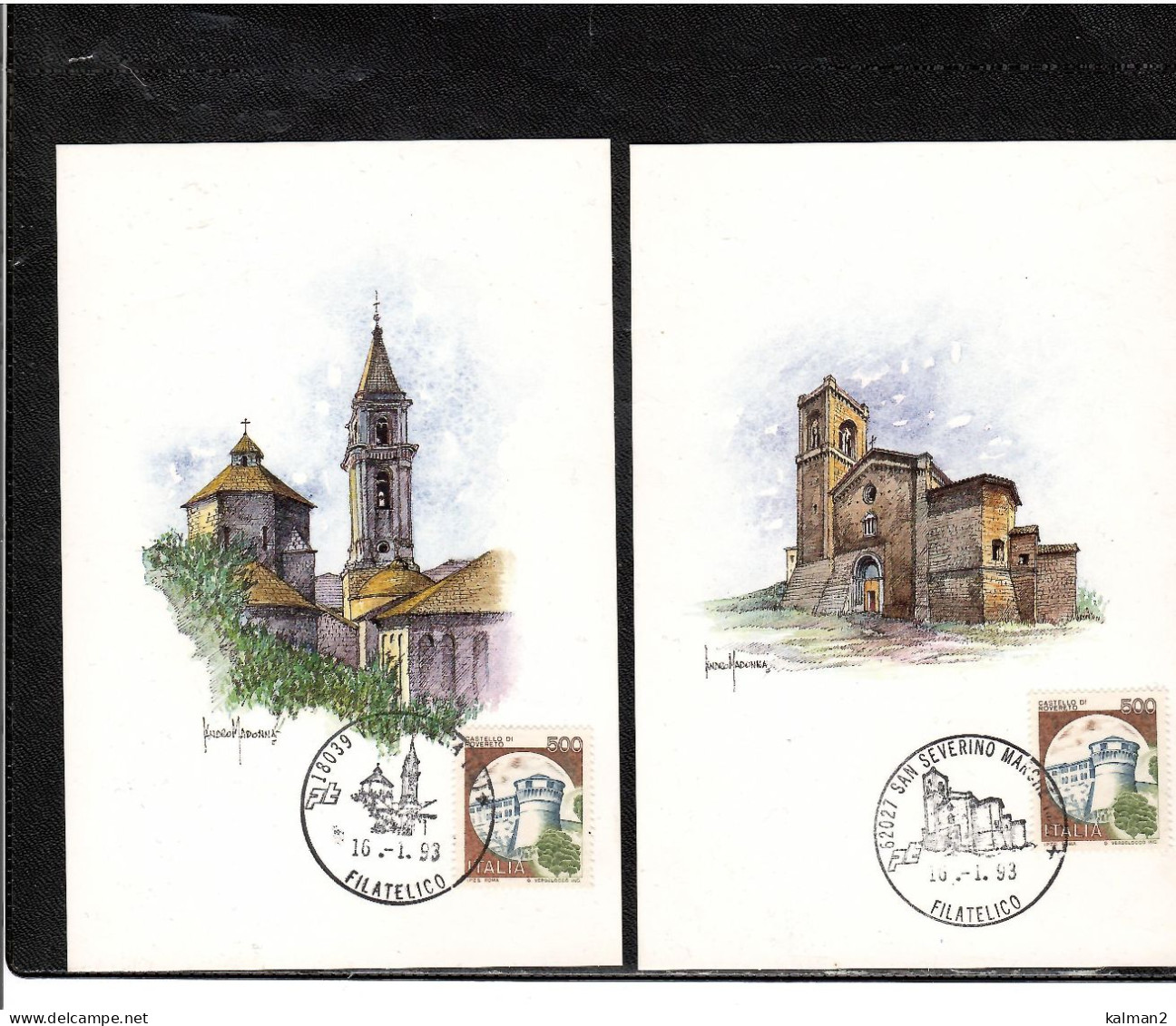 16676 - SERIE COMPLETA DI 10 CARTOLINE EMESSE DALLA AMM.NE DELLE POSTE E ANNULLATE IL  16.1.1993 - Colecciones Y Lotes