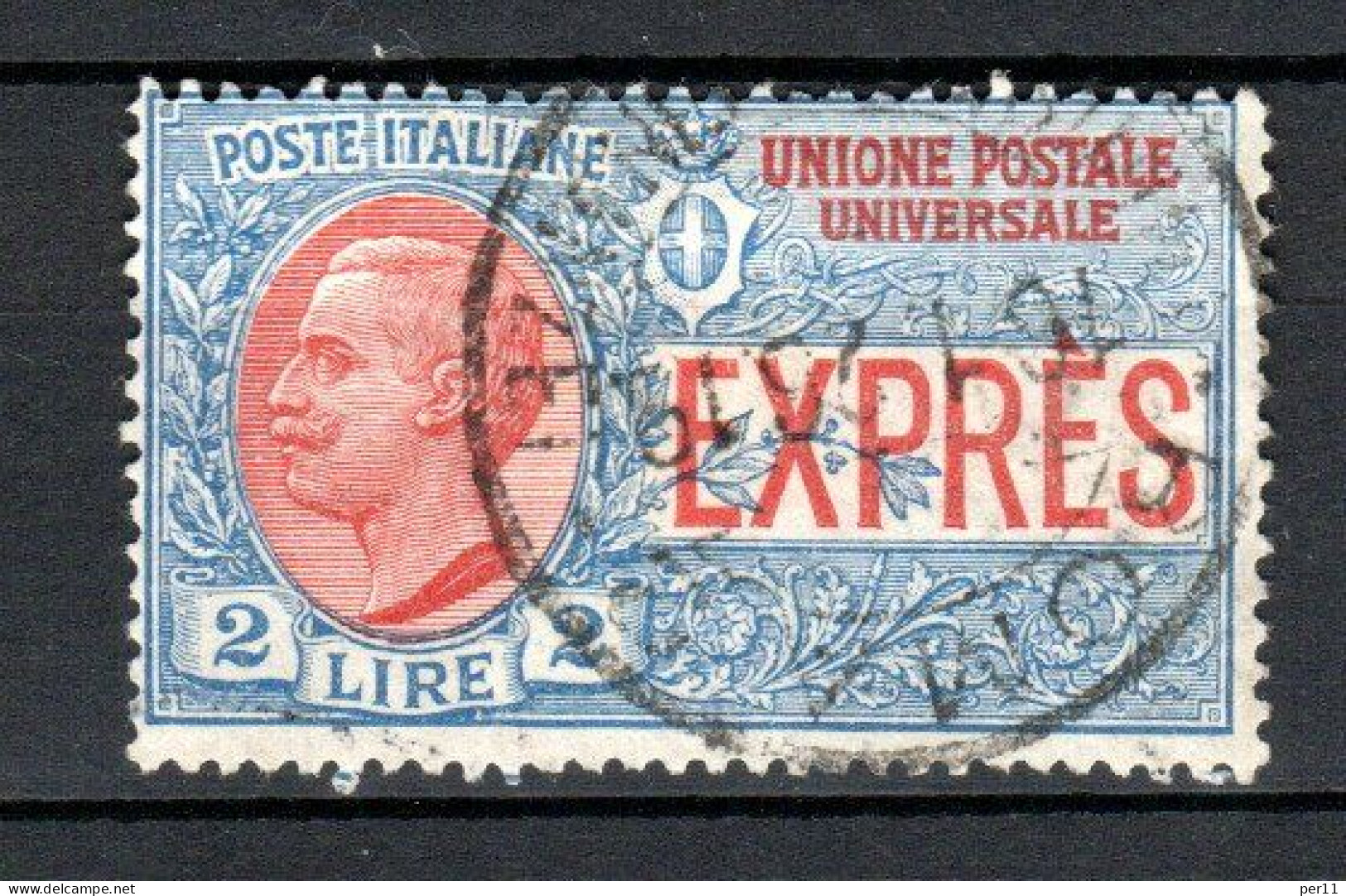 1922 Expres 2 Lire Nice Cancellation (used/gest. (it026) - Express Mail