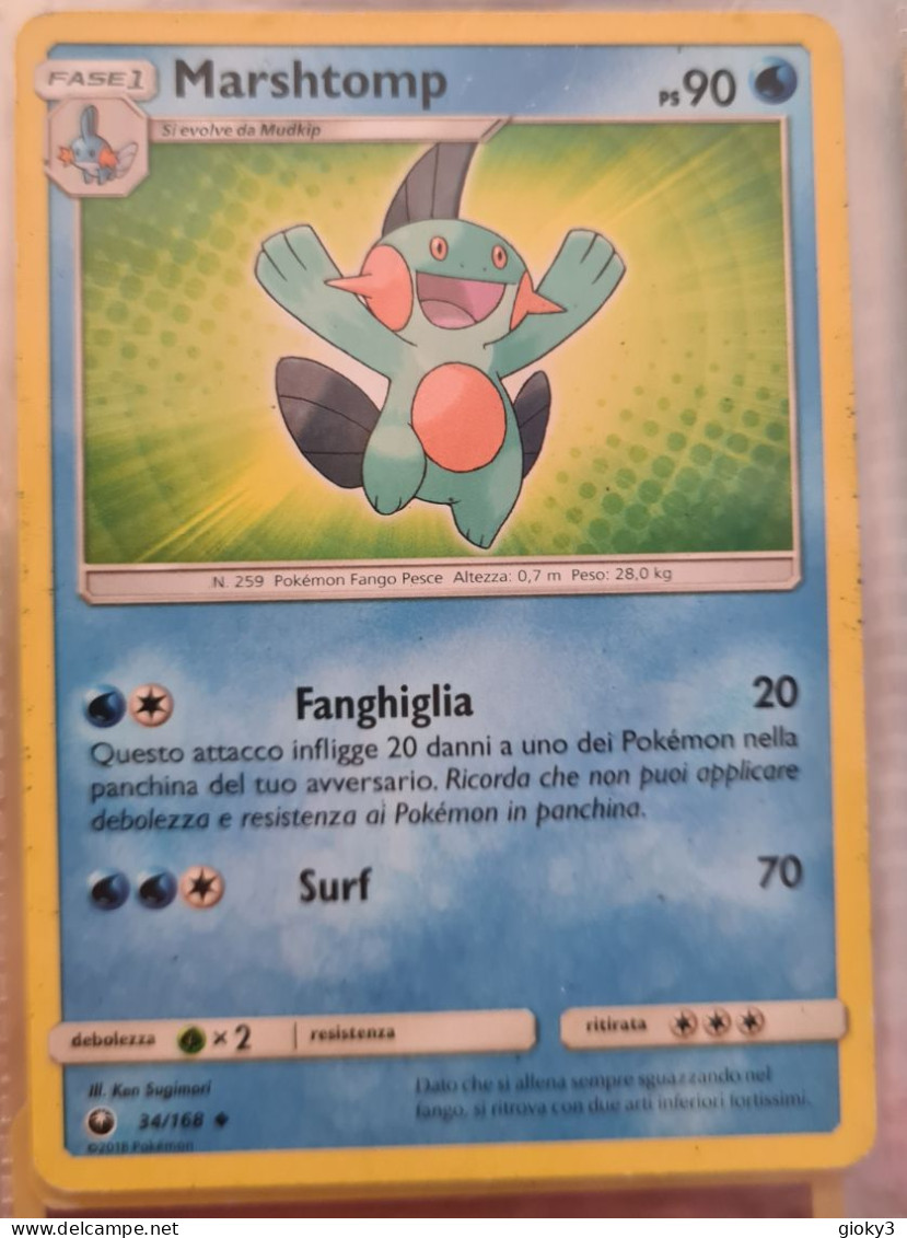 CARTA POKEMON MARSHTOMP PS 90 - Other & Unclassified