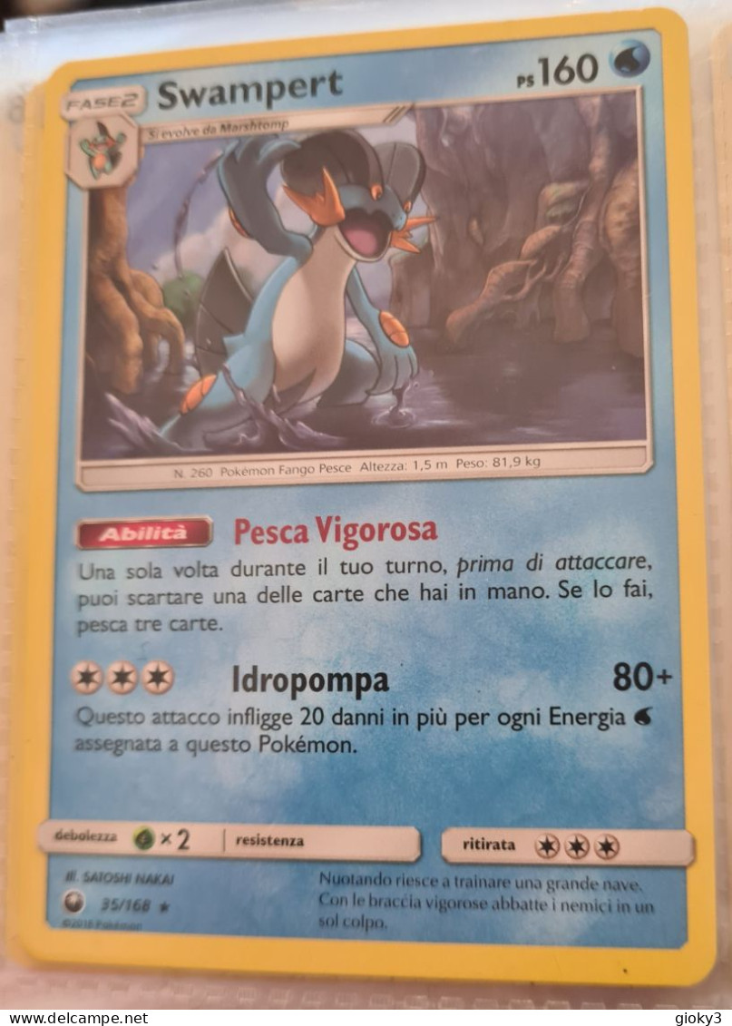 CARTA POKEMON SWAMPERT PS 160 - Altri & Non Classificati