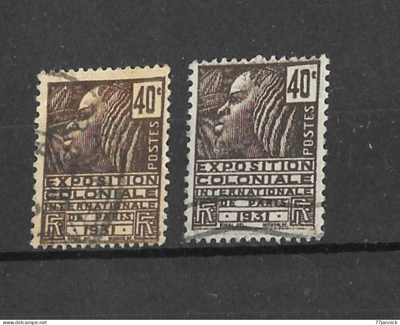 VARIETE DE COULEUR N° 271 (2 Nuances Différentes)  OBLITERE - Used Stamps