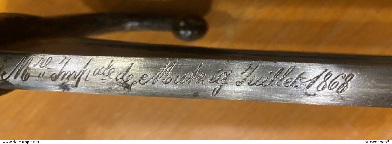 Baïonnette pour fusil Chasspo France. M1866 (735)