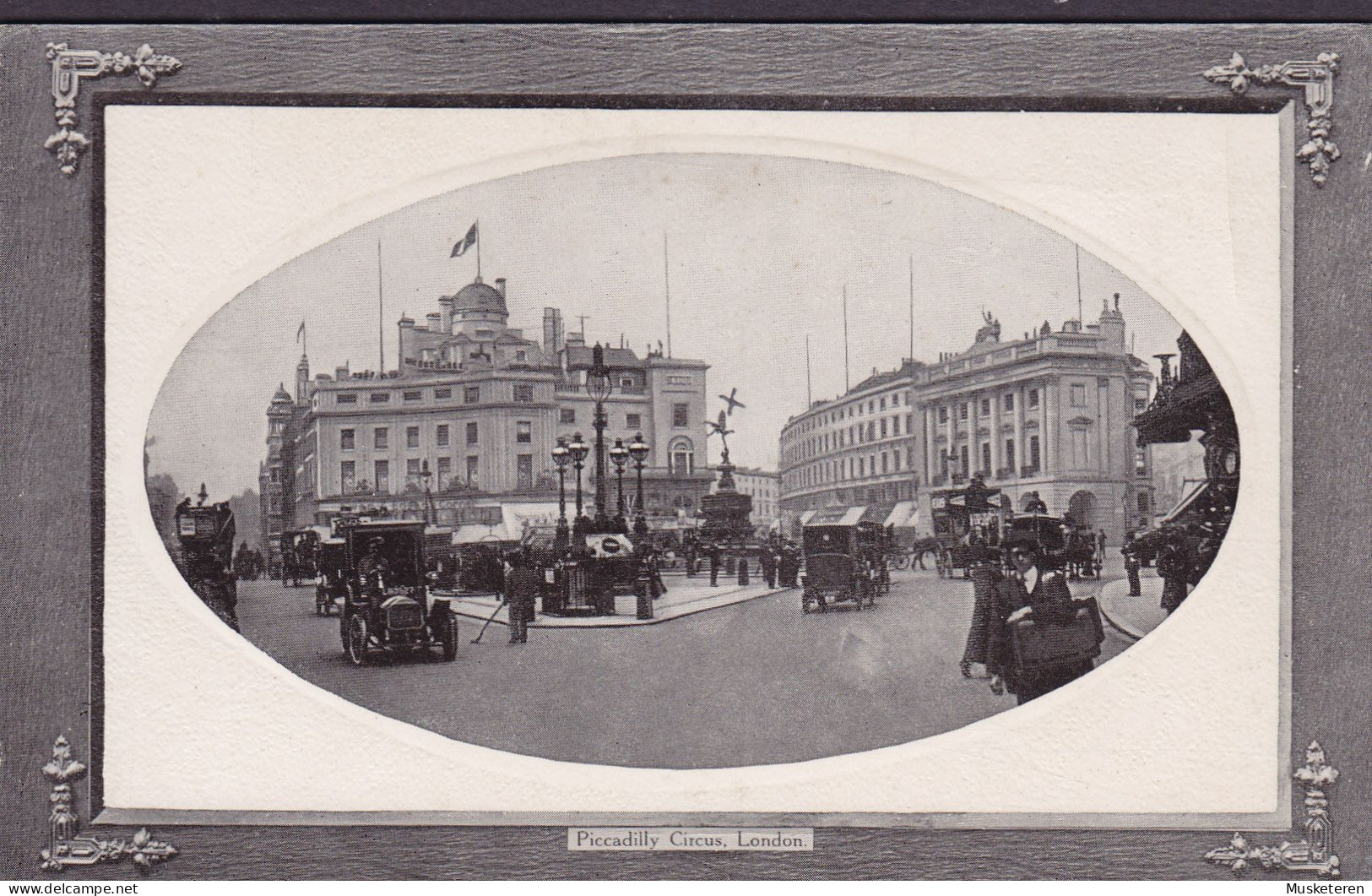 United Kingdom (Embossed Geprägt) PPC Picadilly Circus, London Series No. 56 Printed In Prussia. (2 Scans) - Piccadilly Circus