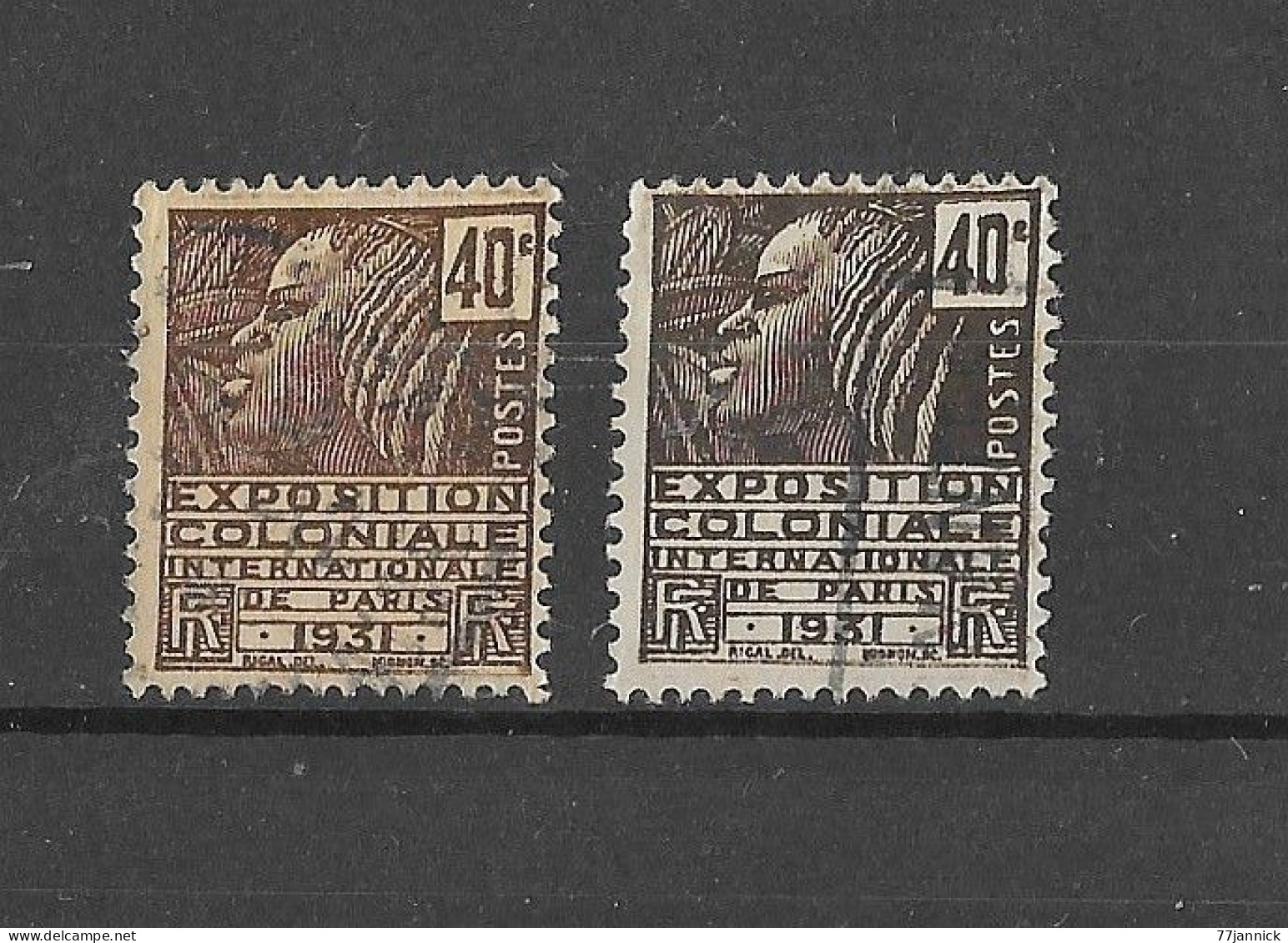 VARIETE DE COULEUR N° 271 (2 Nuances Différentes)  OBLITERE - Used Stamps