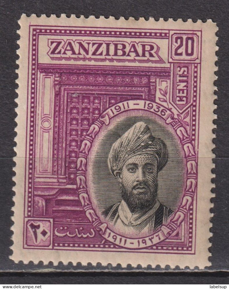 Timbre Neuf** De Zanzibar De 1936 YT 192 MI 191 MNH - Zanzibar (...-1963)