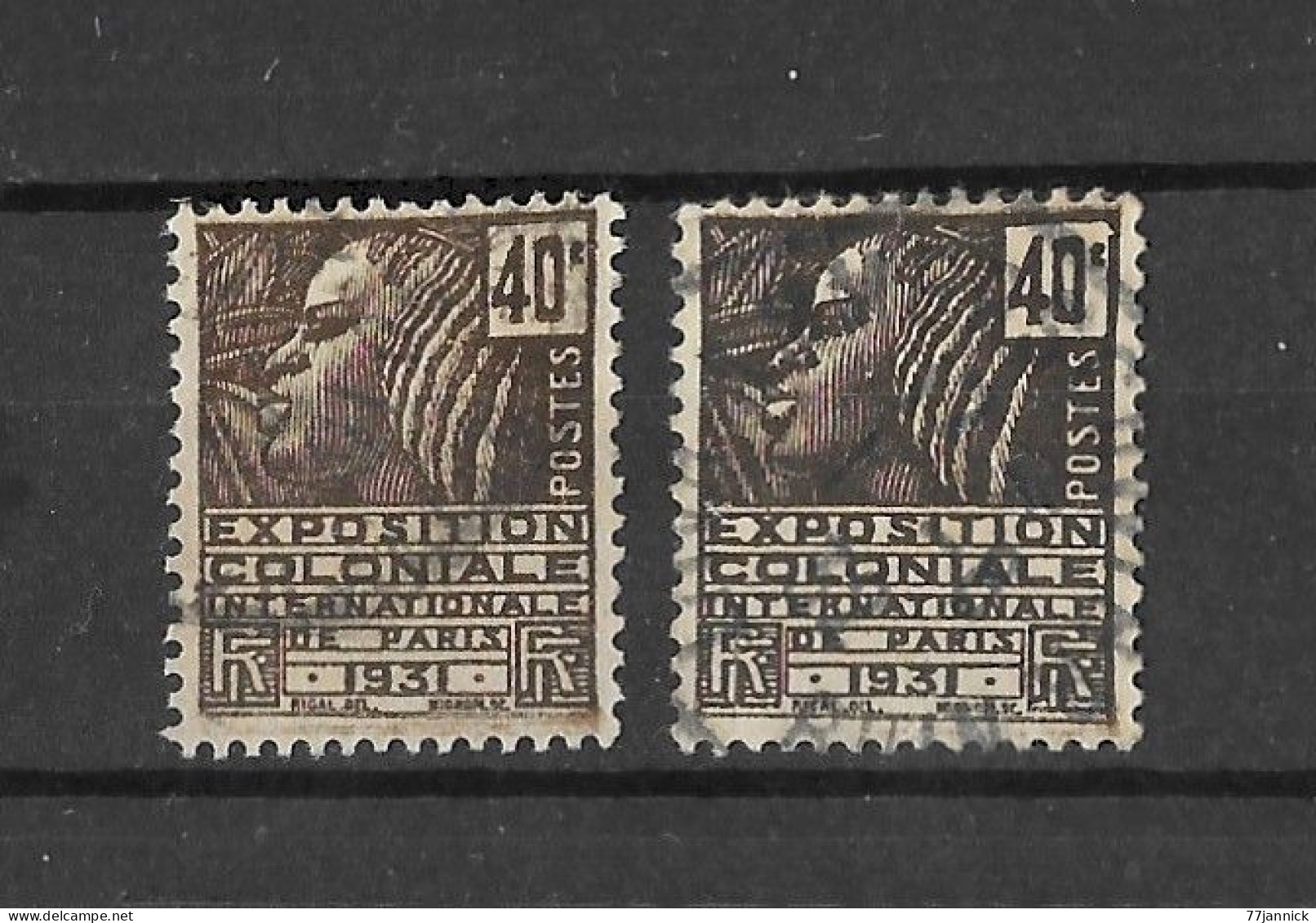 VARIETE DE COULEUR N° 271 (2 Nuances Différentes)  OBLITERE - Used Stamps