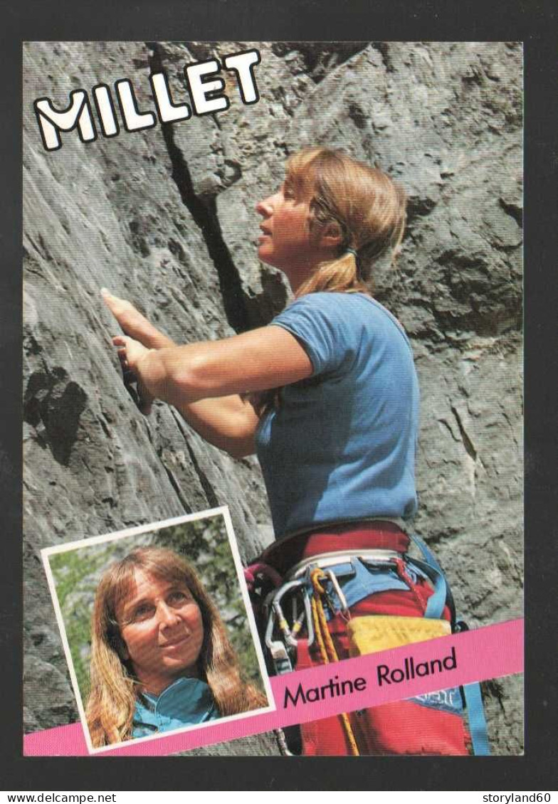 Carte Com Martine Rolland , Conseiller Technique Millet , Alpinisme - Alpinisme