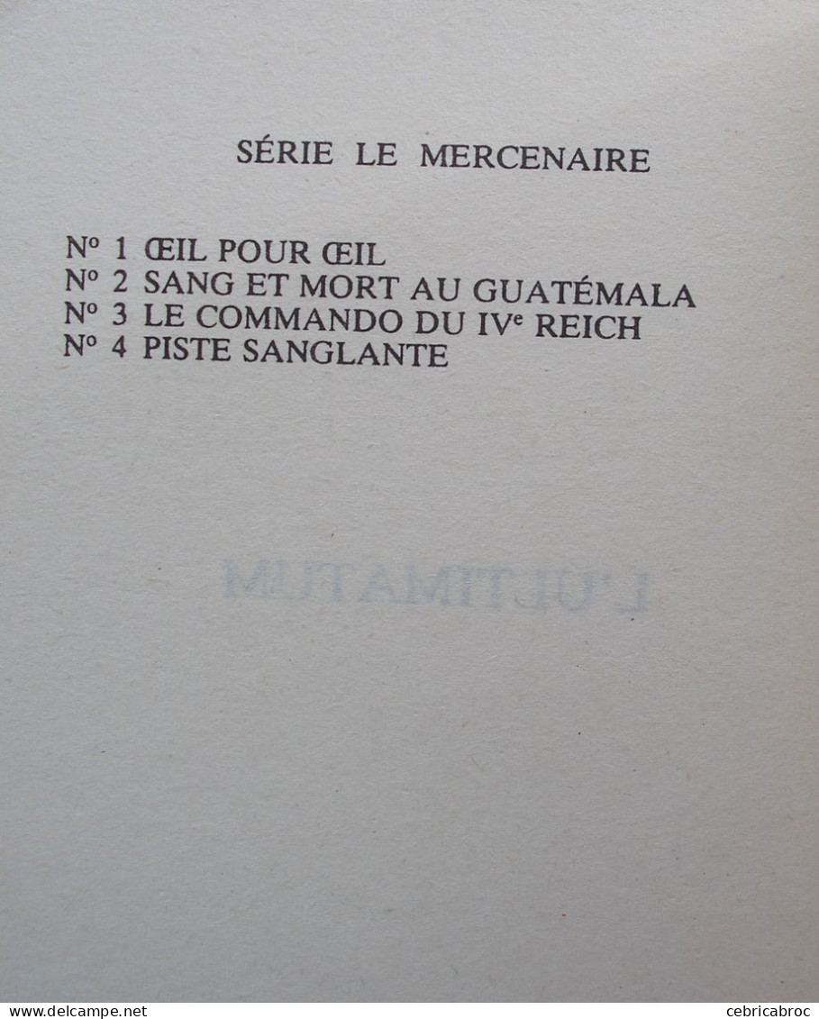 LE MERCENAIRE N°5 - L'Ultimatum Par AXEL KILGORE - Plon