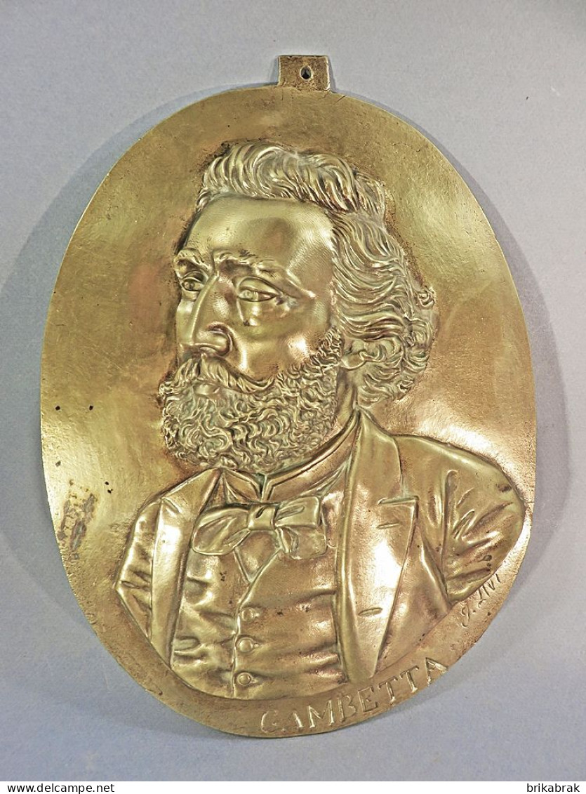 ° MEDAILLE GAMBETTA EN BRONZE @ Politique République Député - Bronzes