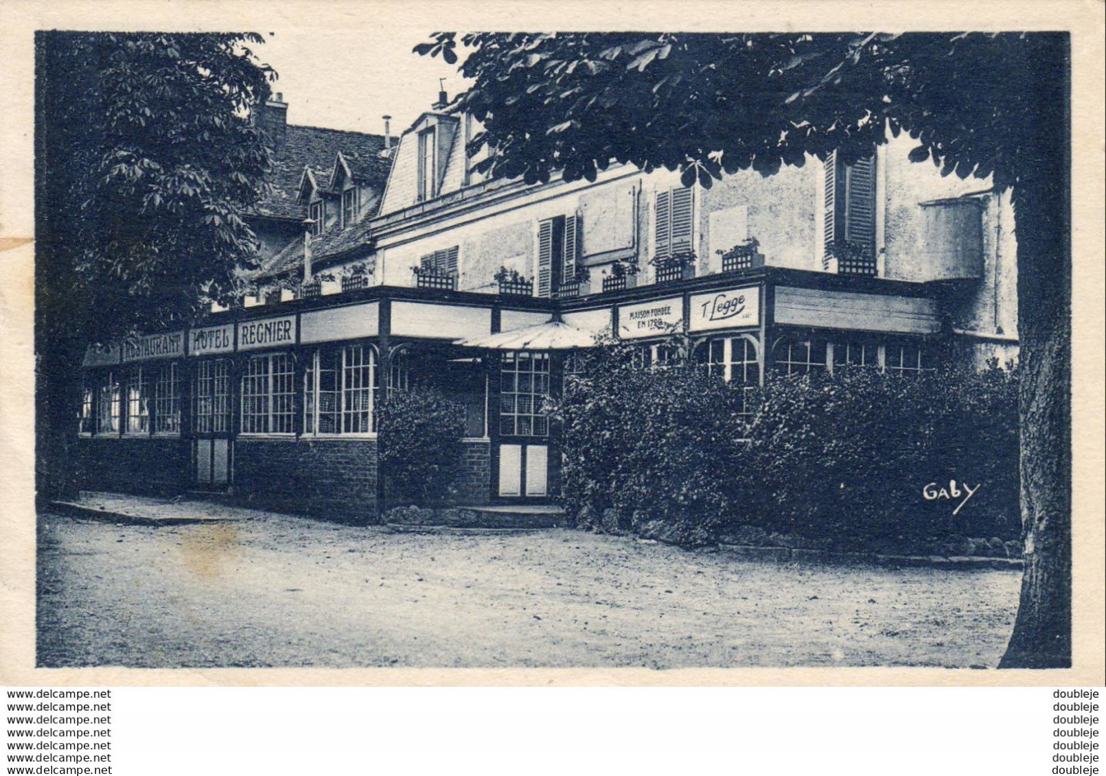 D93  GOURNAY  Ancien Restaurant Régnier - Legge Successeur - Gournay Sur Marne