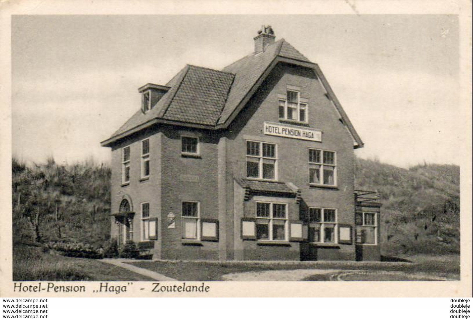 PAYS BAS  ZOUTELANDE  HOTEL PENSION HAGA  ............ Carte Peu Courante - Zoutelande