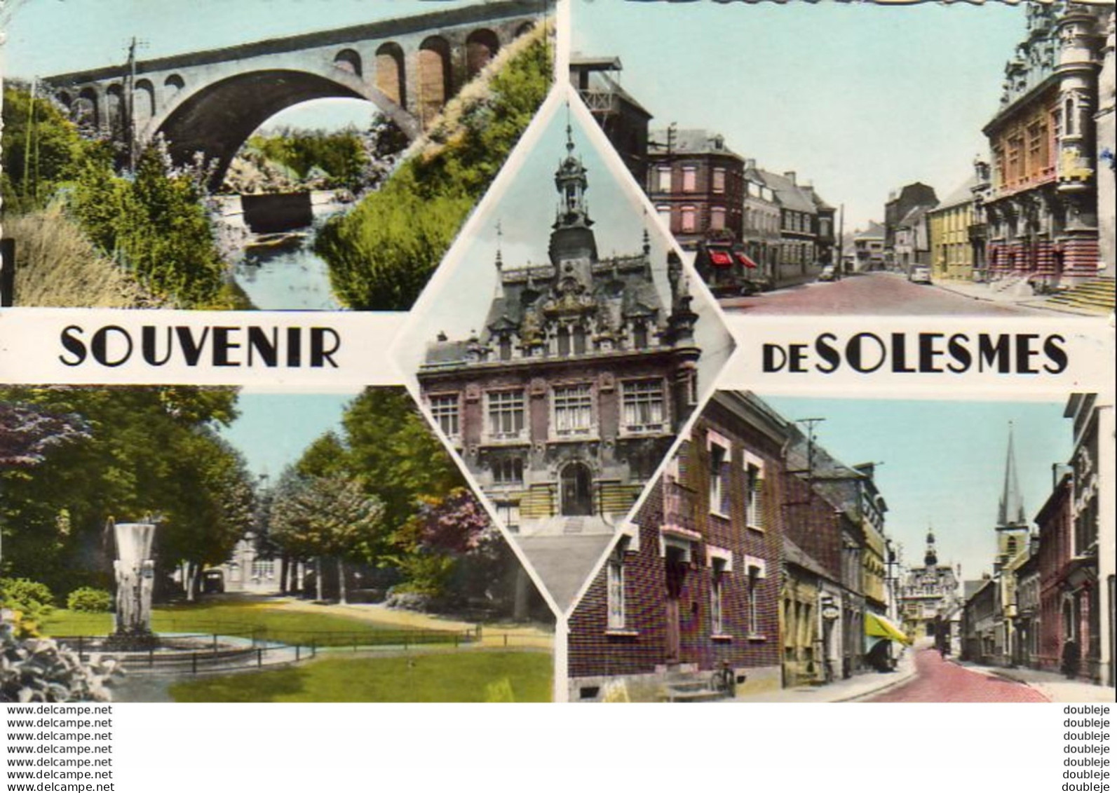 D59  SOLESMES  Souvenir De ( Multivue ) - Solesmes