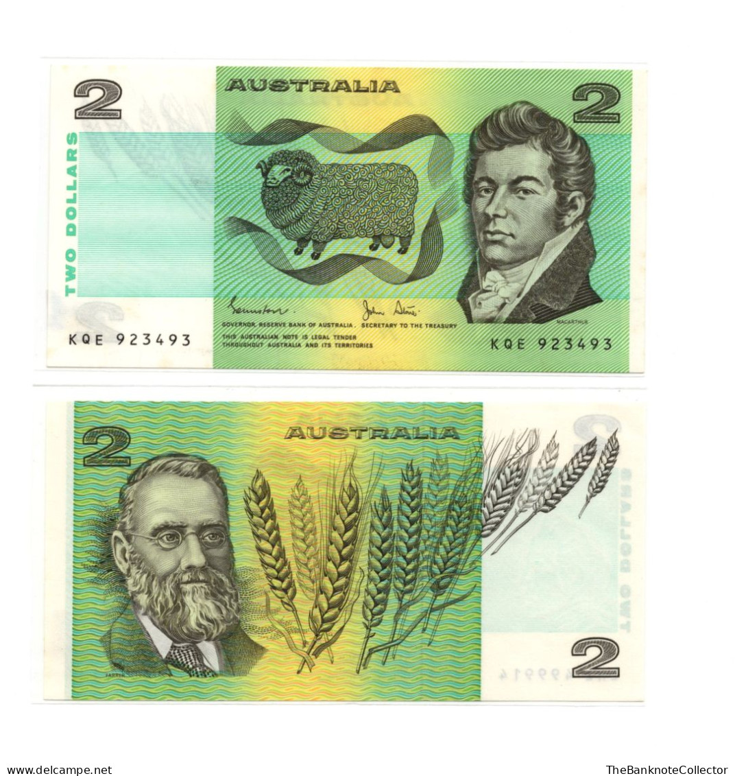 Australia 2 Dollars ND 1985 Johnston Fraser Signature P-38 UNC - 1974-94 Australia Reserve Bank (paper Notes)
