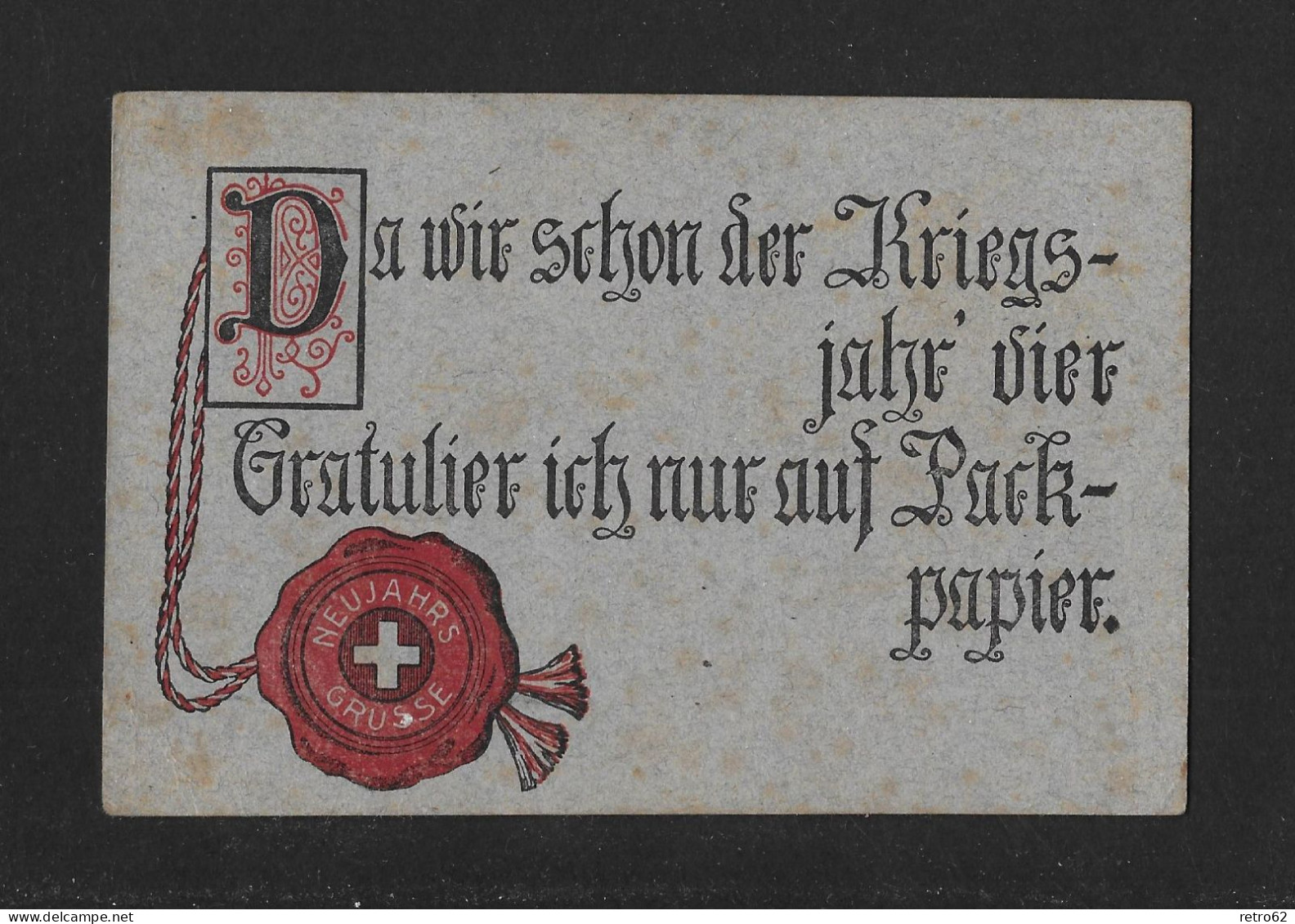 1917 HEIMAT ZUG ► Neujahrs-Postkarte Mit Rückseitiger Illustration/Druck Mit SBK-J8 - Lettres & Documents