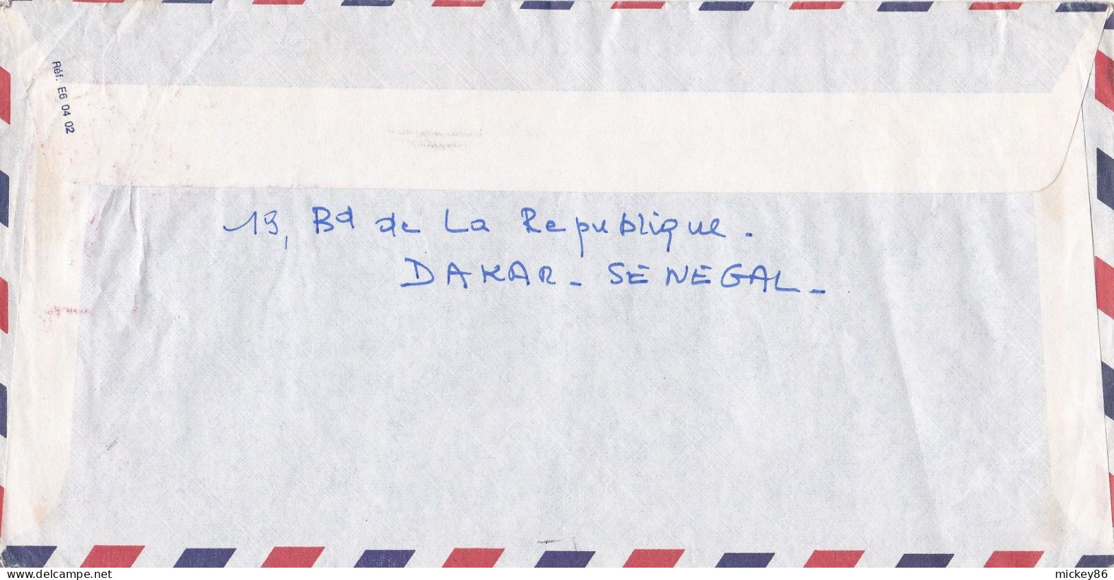 Sénégal -1985--Lettre De DAKAR YOFF  Pour PARIS (France) .timbre C.E.A Seul Sur Lettre...cachets...personnalisée Konte - Senegal (1960-...)