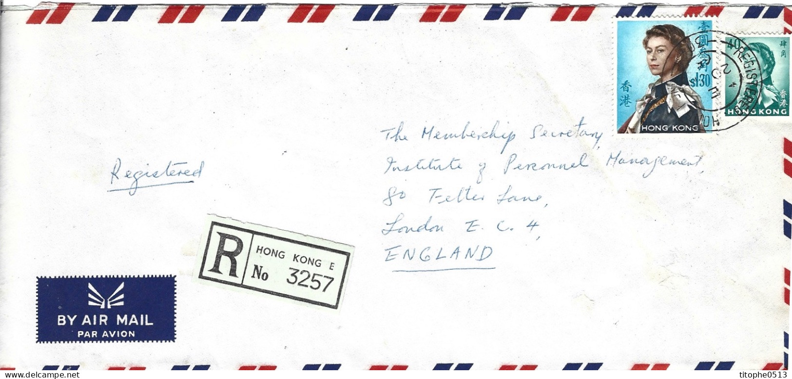 HONG KONG. 7 Enveloppes Ayant Circulé. Elizabeth II Selon Type De 1962-7. - Brieven En Documenten