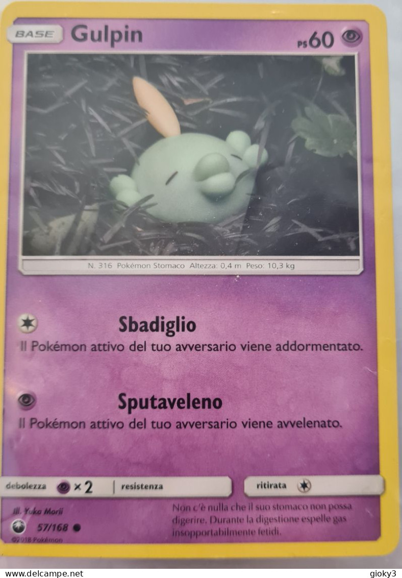 CARTA POKEMON  GULPIN PS 60 - Altri & Non Classificati