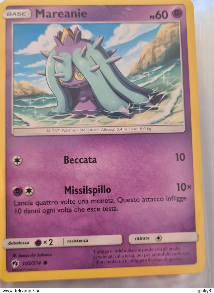 CARTA POKEMON  MAREANIE PS 60 - Other & Unclassified