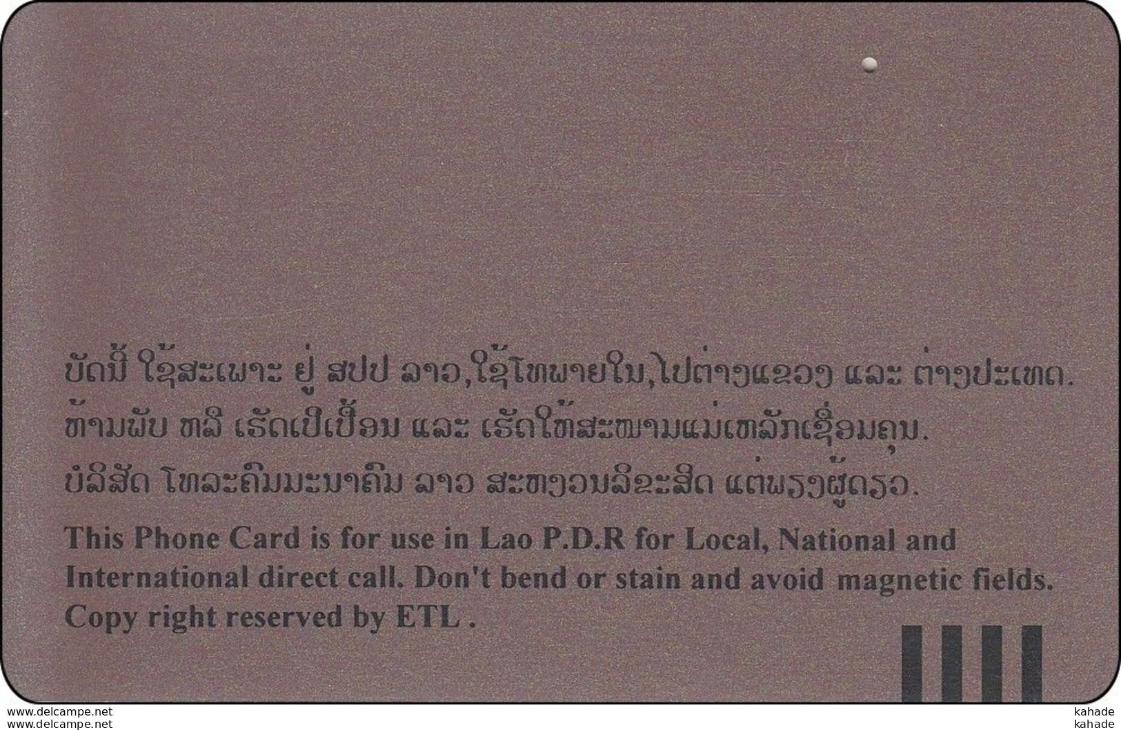 Laos Phonecard Tamura  Vientiane - Patuxai Arch - One Punch - Laos