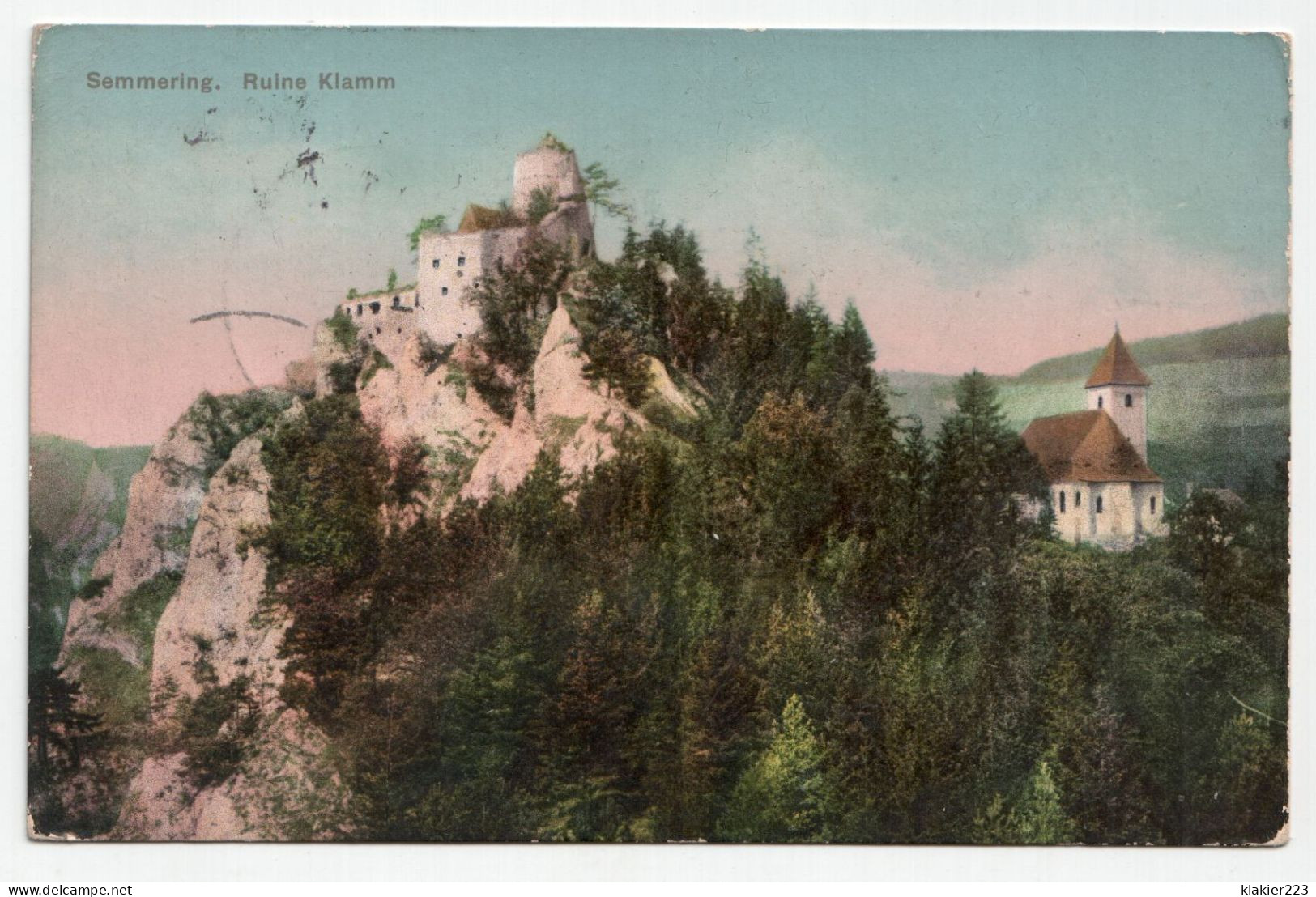 Semmering. Ruine Klamm. Jahr 1912 - Semmering