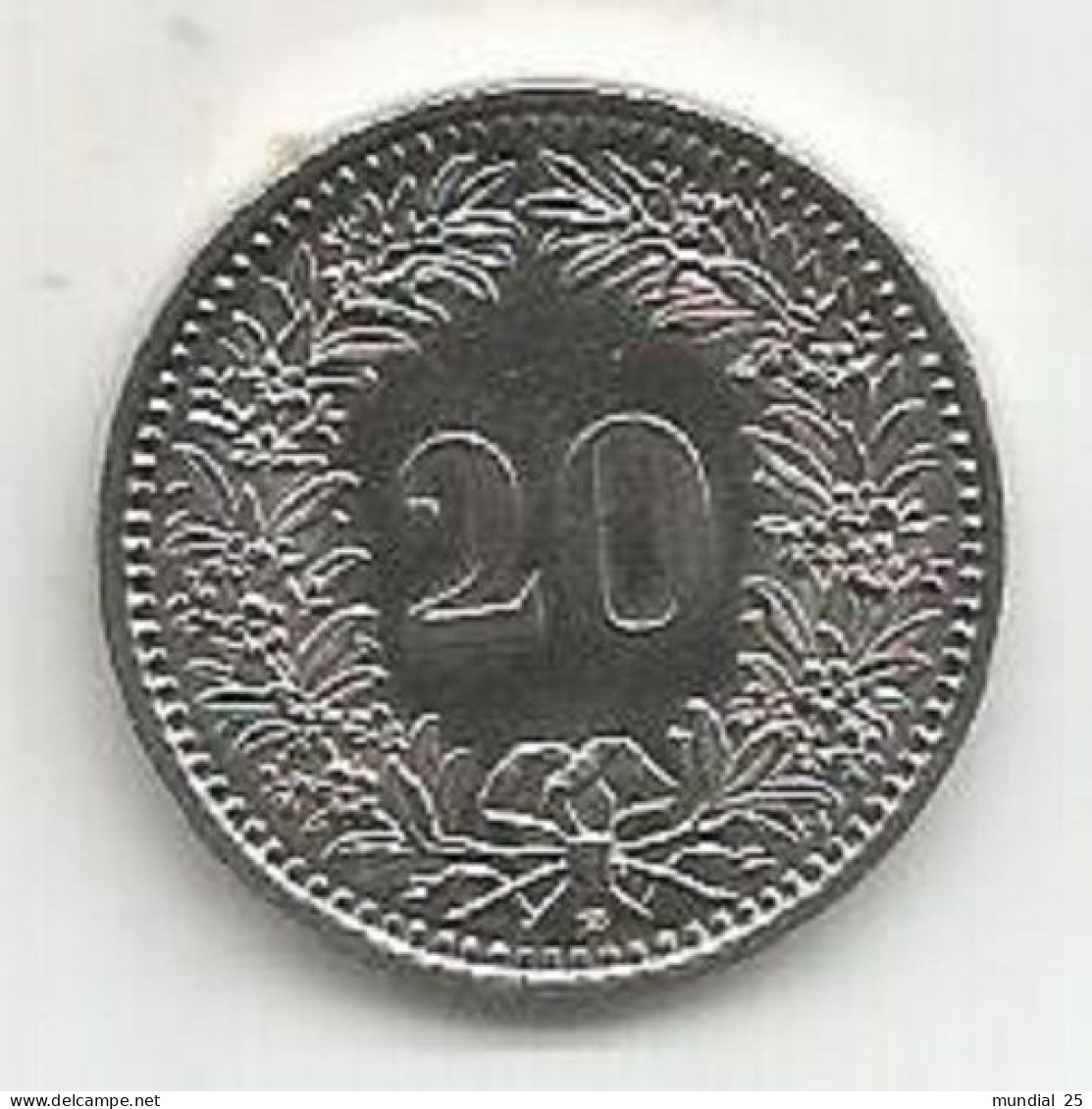 SWITZERLAND 20 RAPPEN 2003B - 20 Centimes / Rappen