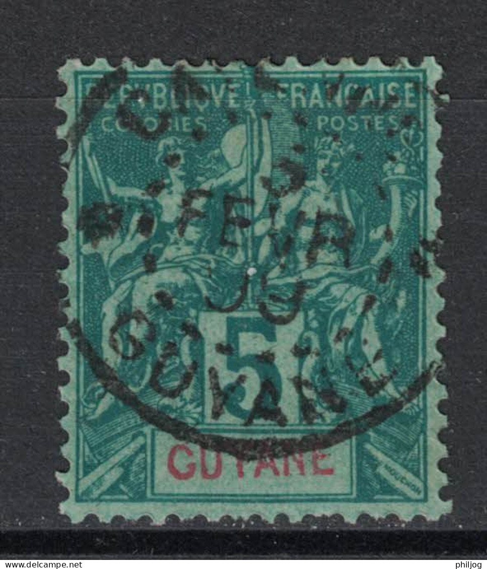 Guyane - French Guiana - Yvert 33 Oblitéré  CAYENNE - Scott#35 - Usados