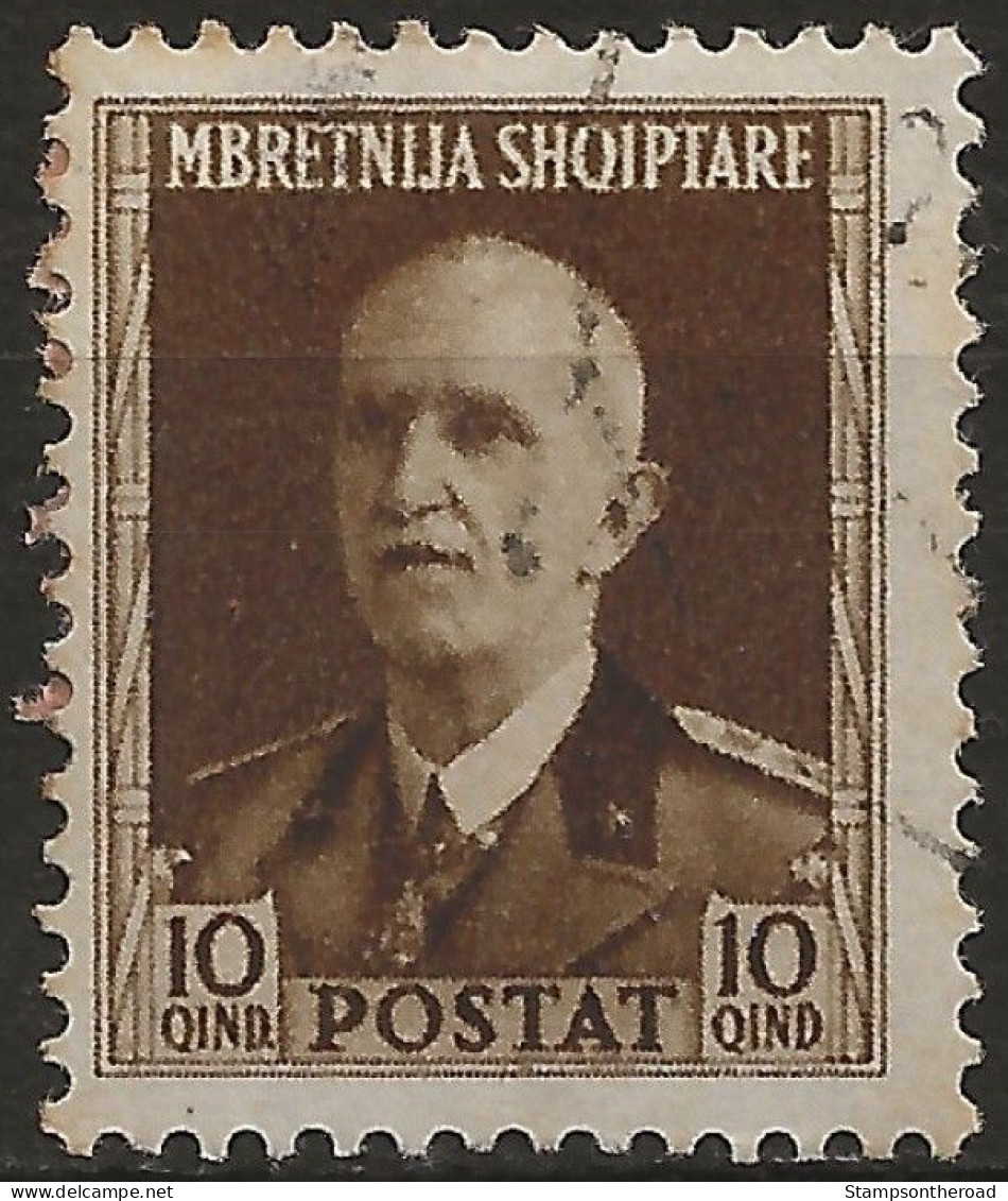 OIAL20U1 -1939/40 Occupazione Italiana ALBANIA, Sass. Nr. 20, Francobollo Usato Per Posta °/ - Albania