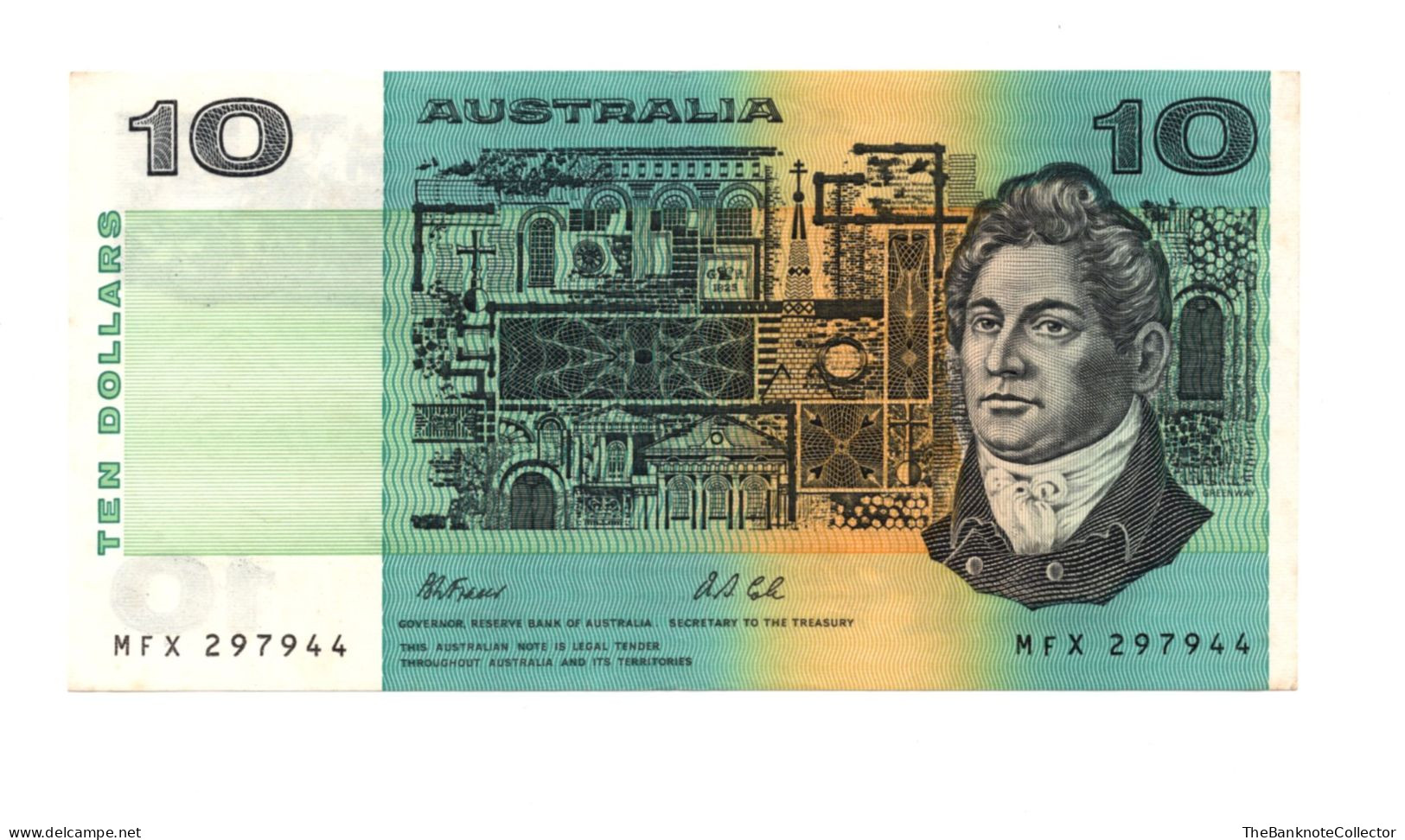 Australia 10 Dollars ND 1991 Fraser & Cole Signature P-40 Extreme Fine - 1974-94 Australia Reserve Bank (paper Notes)