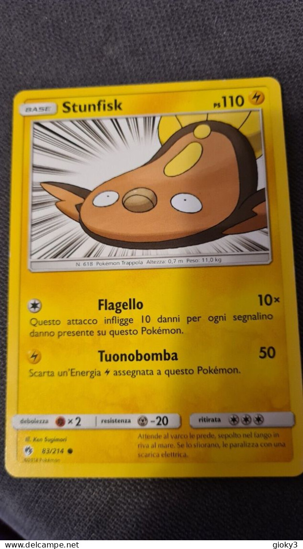 CARTA POKEMON  STUNFISK PS 110 - Otros & Sin Clasificación