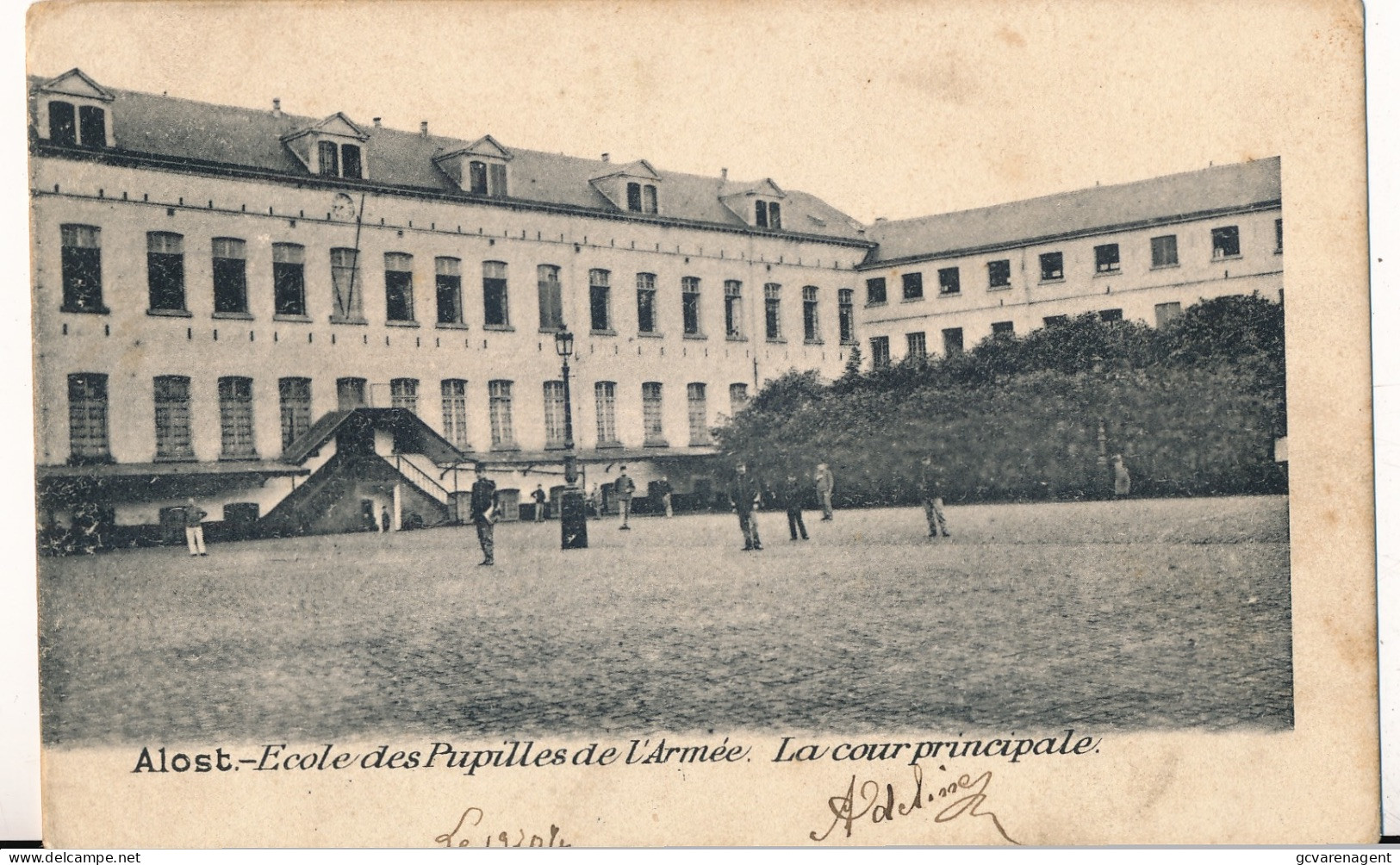 AALST   ECOLE DES PUPILLES DE L'ARMEE  LA COUR PRINCIPALE - Zottegem