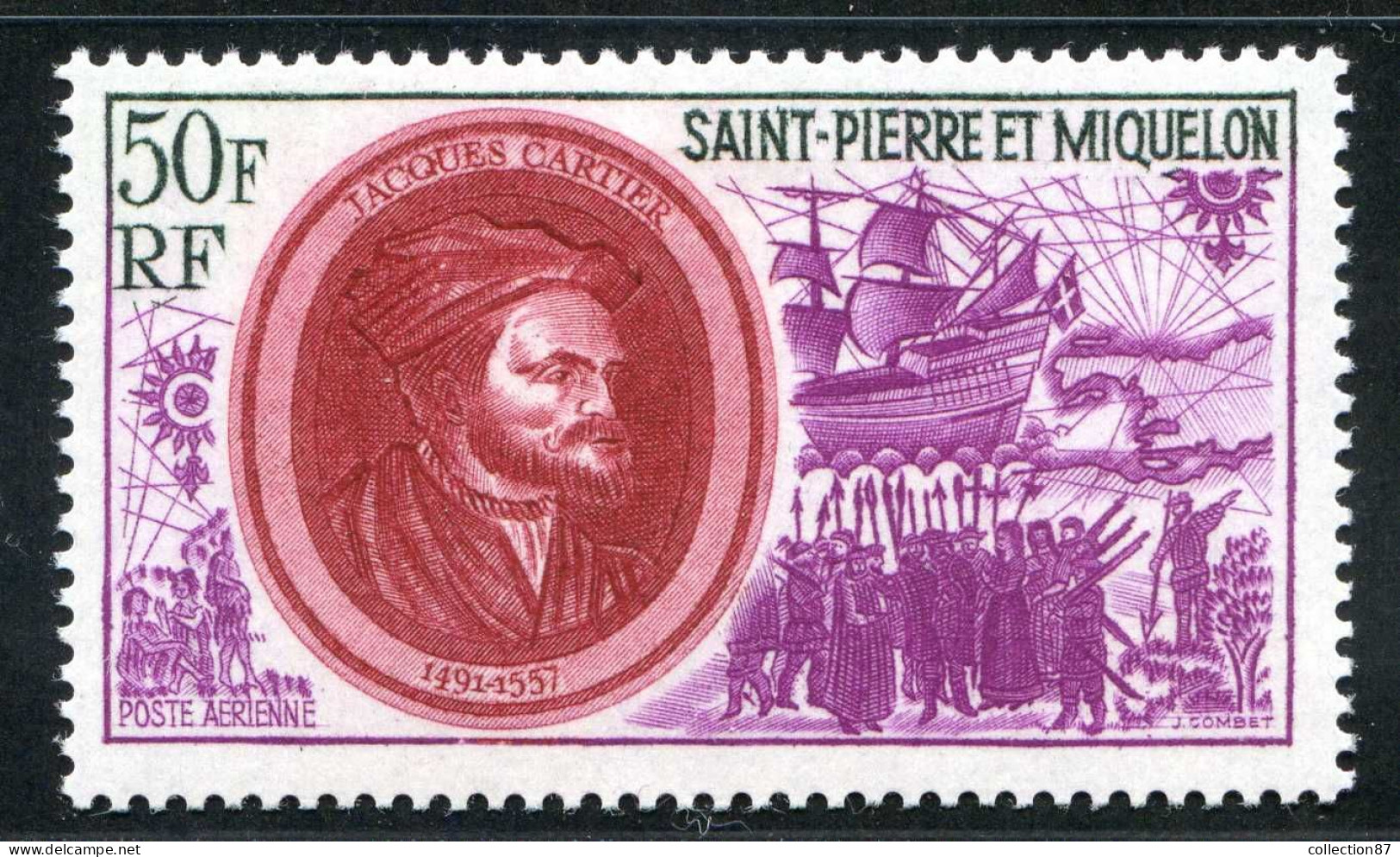 REF 086 > SAINT PIERRE Et MIQUELON < PA N° 51 * < Neuf Ch Voir Dos - MH * < SPM Poste Aérienne - Aéro  Air Mail - Neufs