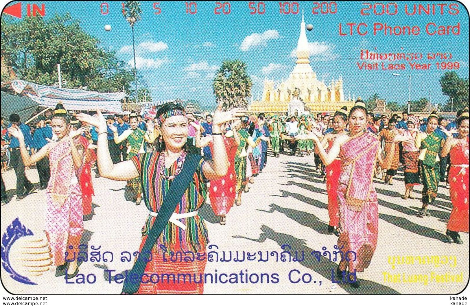 Laos Phonecard Tamura  That Luang Festival - Laos