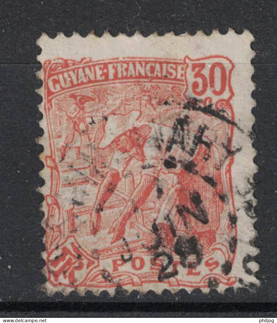 Guyane - French Guiana - Yvert 80 Oblitéré SINNAMARY - Scott#65 - Oblitérés