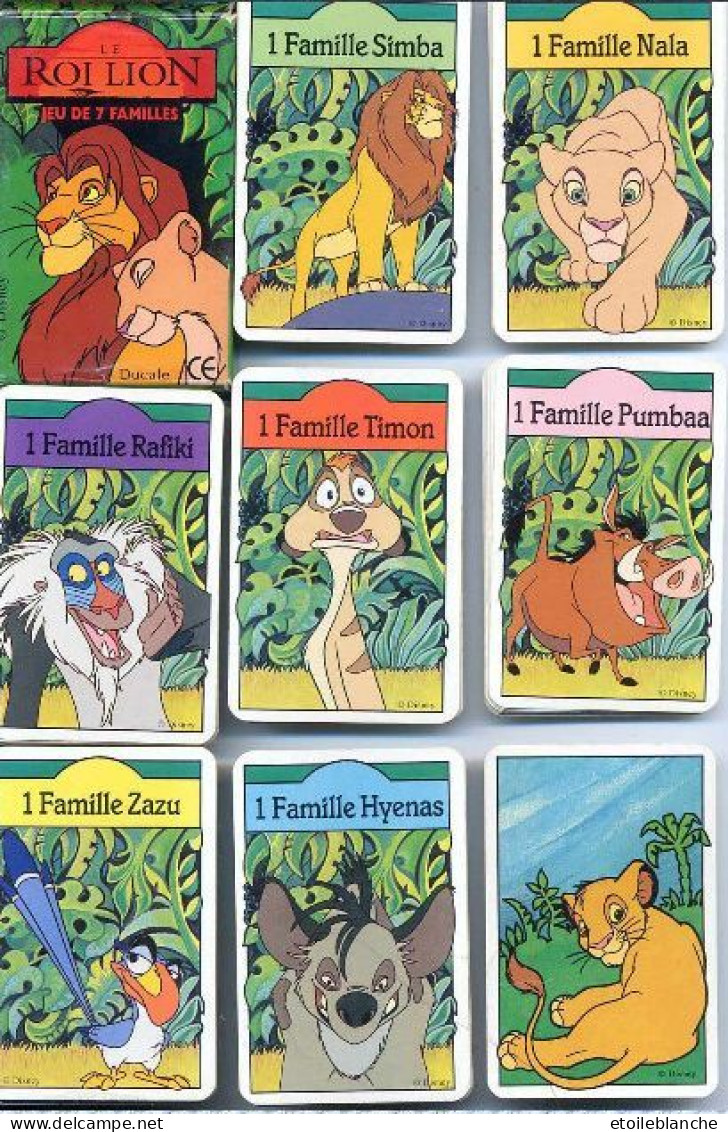 Disney, Le Roi Lion, Jeu De Cartes, 7 Familles - Ducale, France - Disney