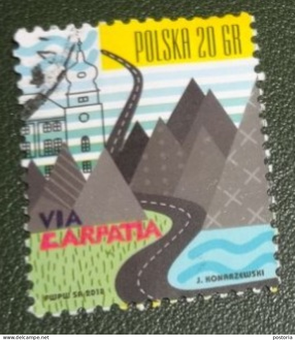 Polen - Michel 5023 - 2018 - Gebruikt - Used - De Via Carpathia - Gebraucht