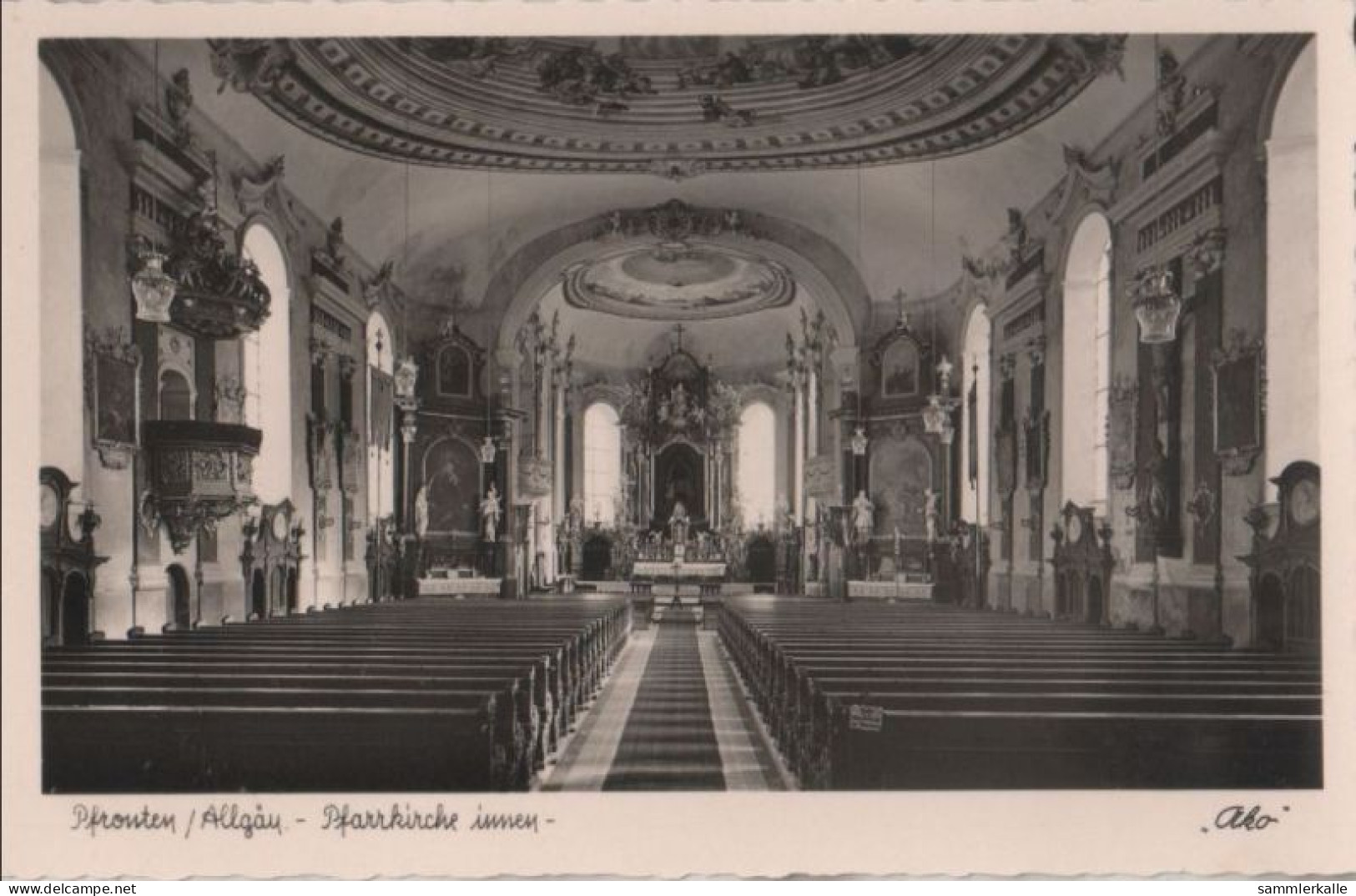 58751 - Pfronten - Pfarrkirche Innen - Ca. 1955 - Pfronten