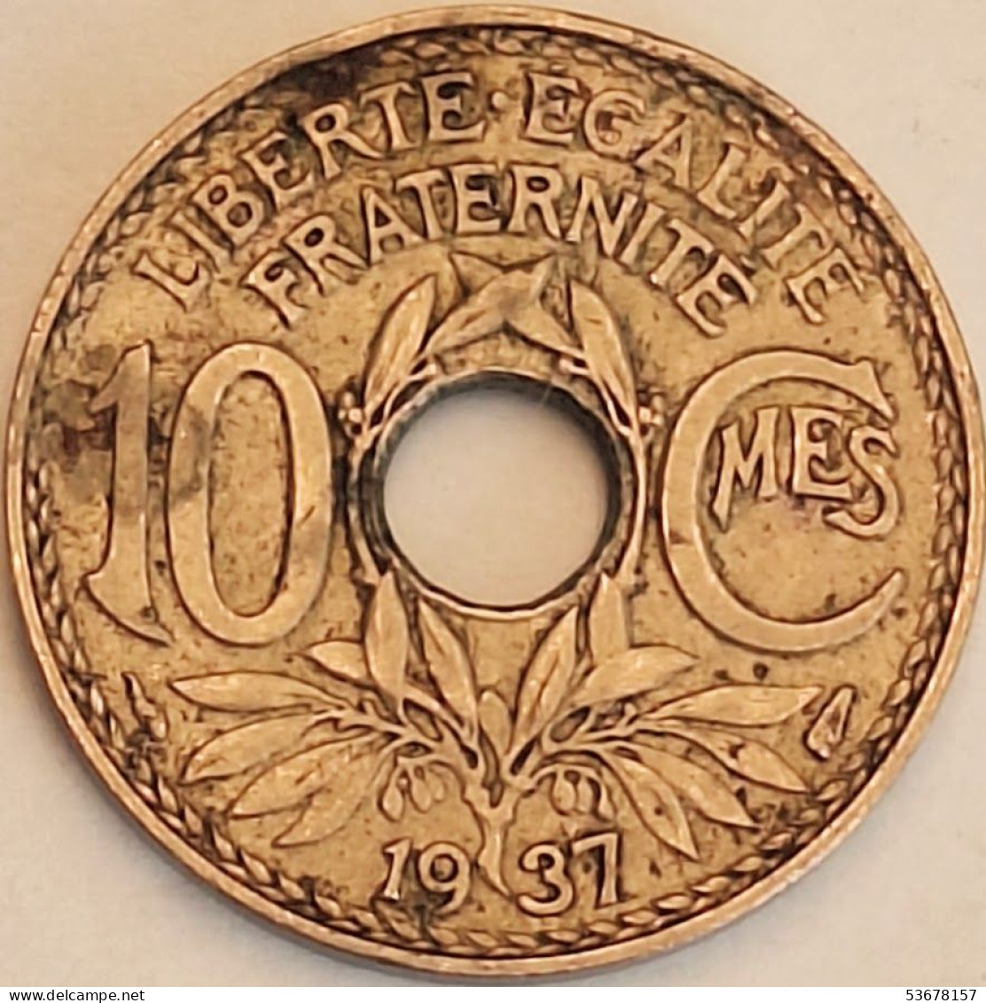 France - 10 Centimes 1937, KM# 866a (#4005) - 10 Centimes