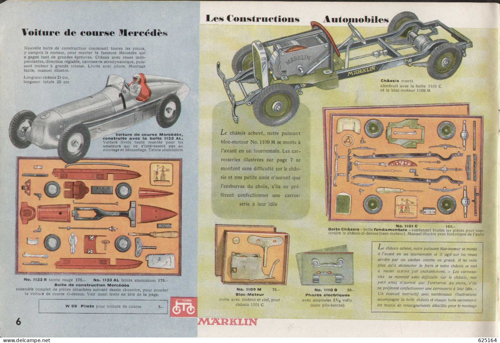 Catalogue Märklin 1938/39 Trains électriques Et Mécaniques écart. 00  Et 0 - Machines à Vapeur - Automobiles - Canons - Français