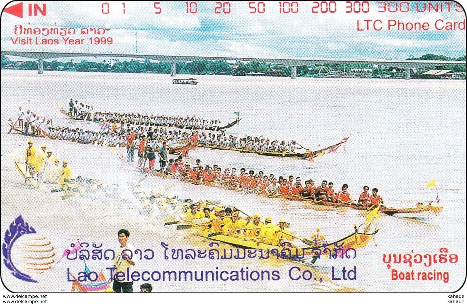 Laos Phonecard Tamura  Boat Racing, Vientiane - One Punch - Laos