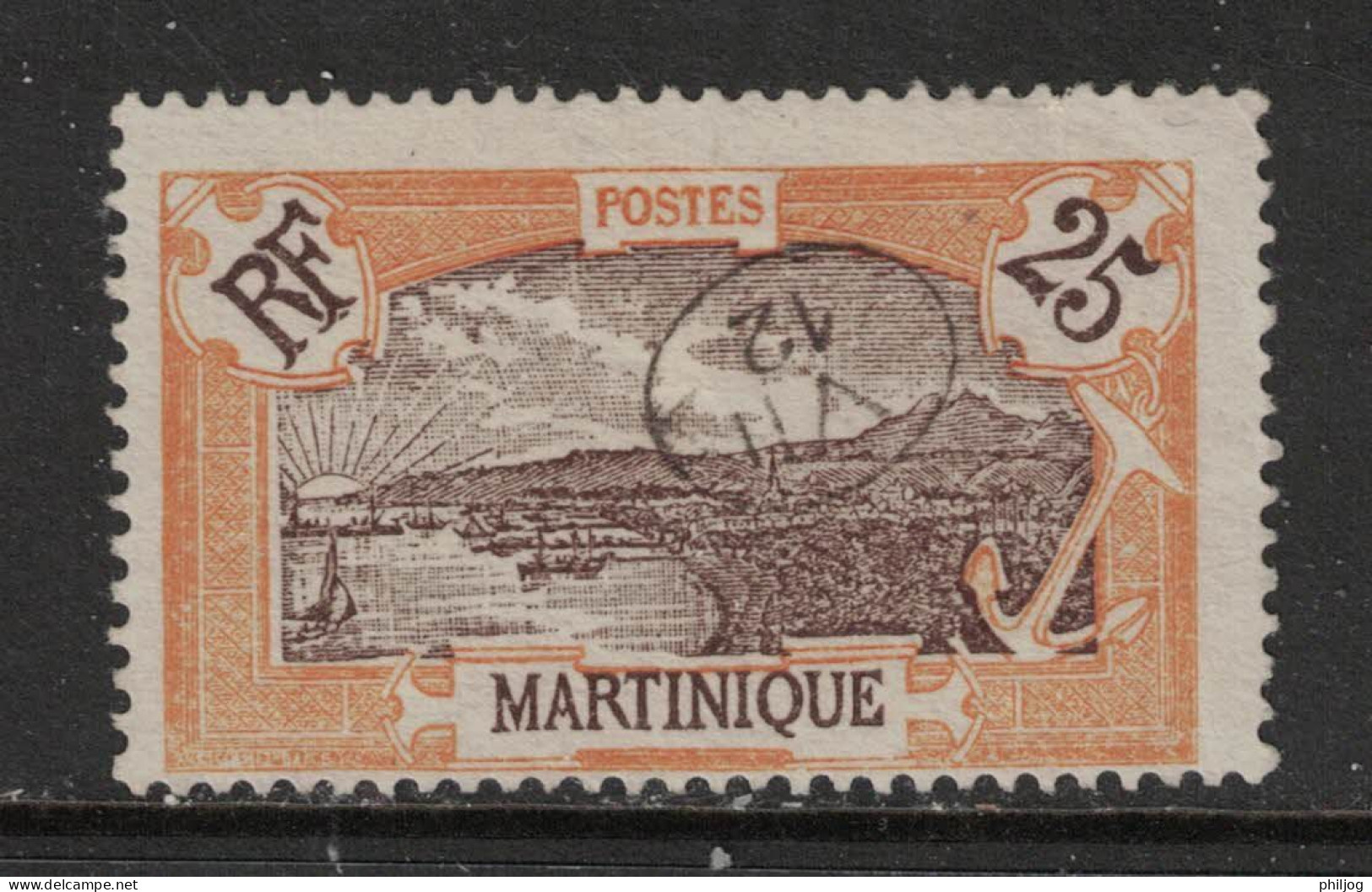 Martinique - Yvert 96 Oblitéré VII/12  - Scott#75 - Oblitération Nouvel An ?? - Gebruikt