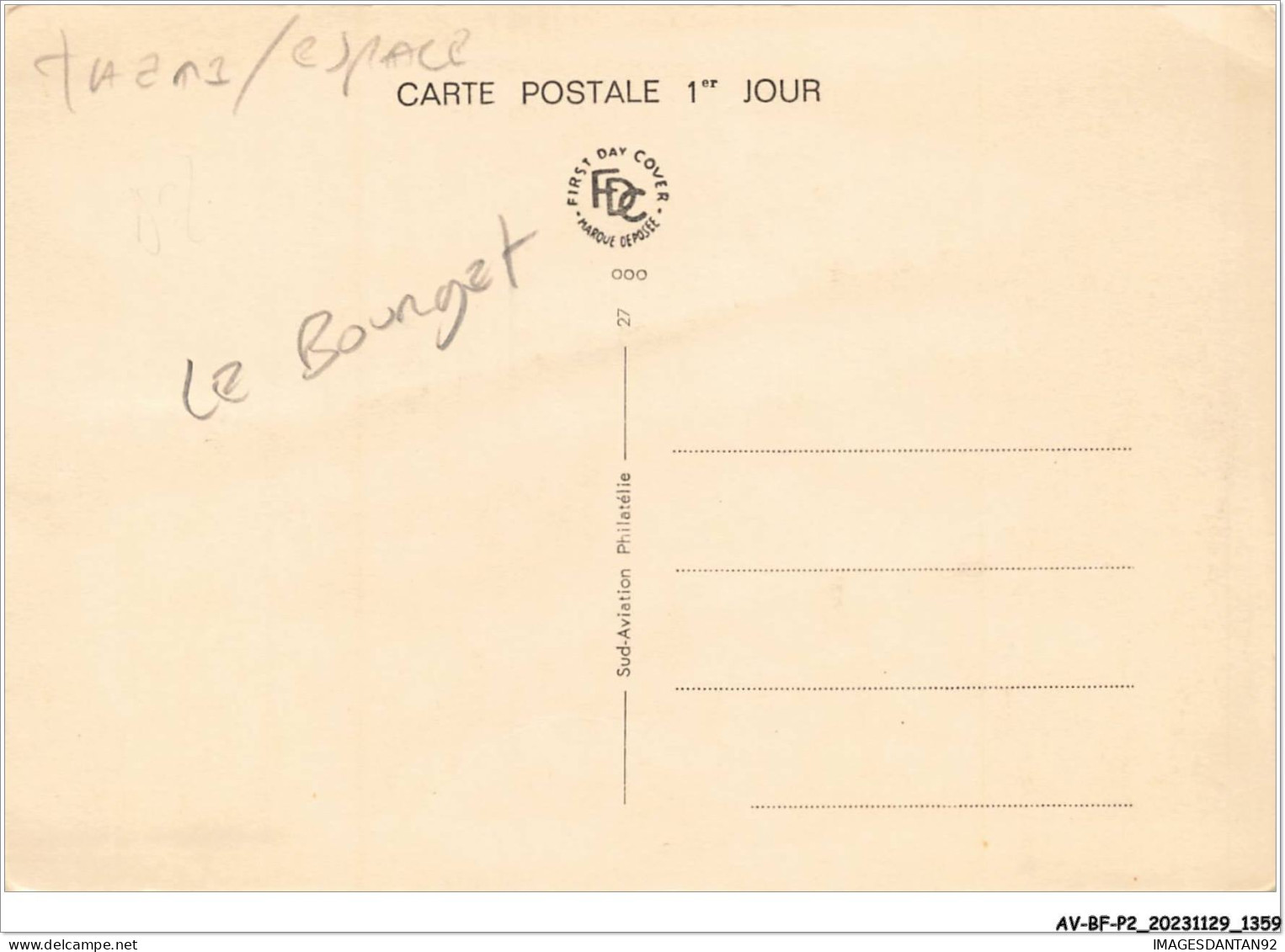 AV-BFP2-0866 - ESPACE ESNAULT PELTERIE - Le Bourget - Carte Postale 1er Jour MAXIMUM - Sterrenkunde