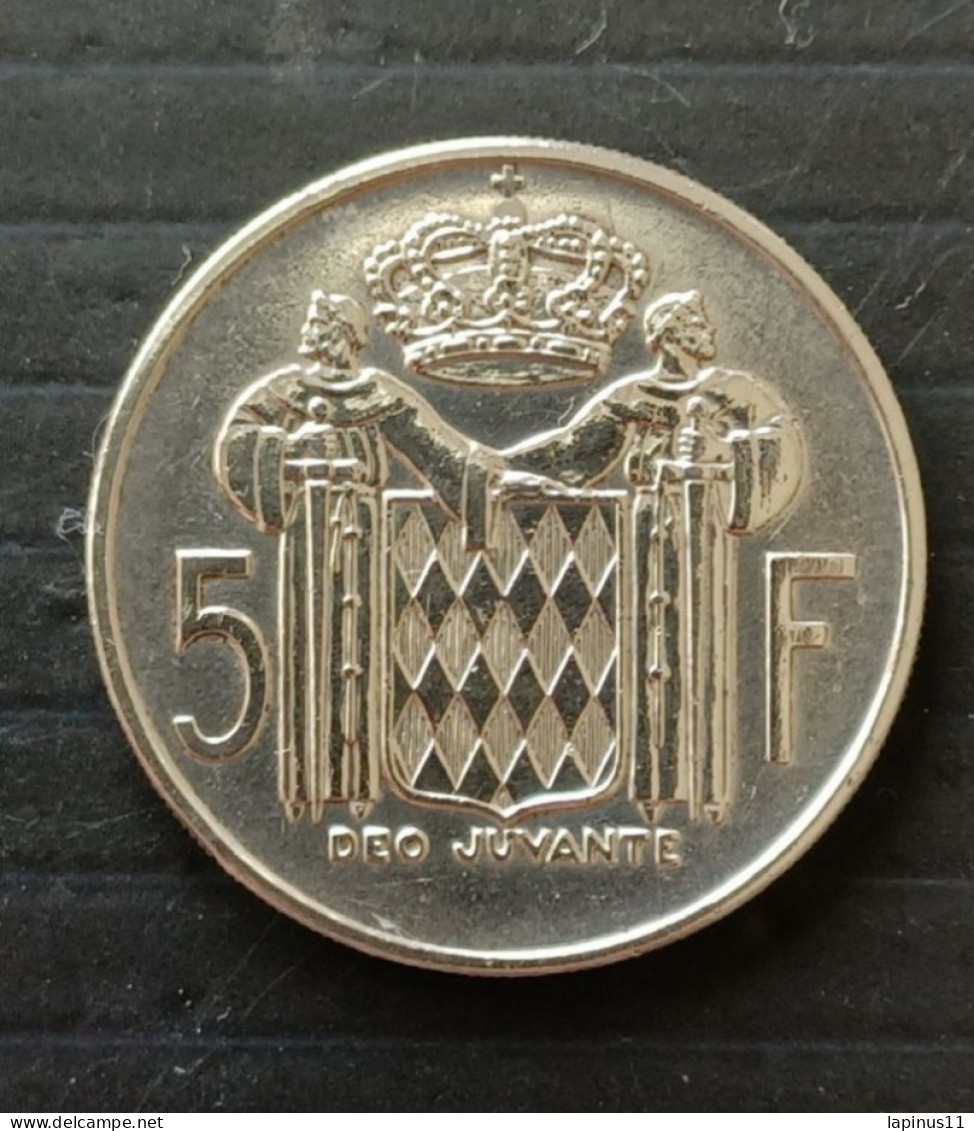 COIN 5 FRANCS MONACO MONTE CARLO PRINCE RAINIER III 1966 SILVER CATEGORY MB - 1960-2001 New Francs