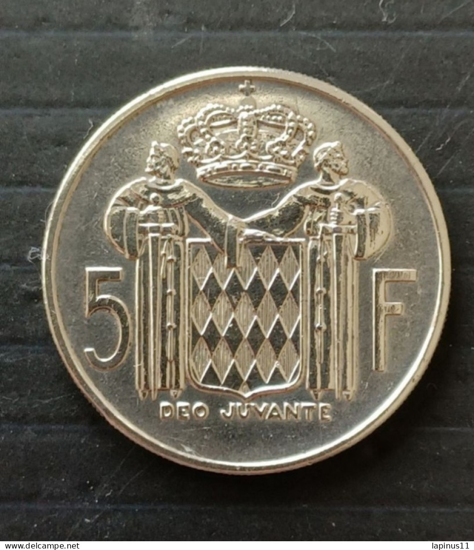 COIN 5 FRANCS MONACO MONTE CARLO PRINCE RAINIER III 1966 SILVER CATEGORY MB - 1960-2001 Franchi Nuovi